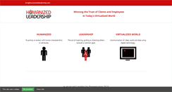 Desktop Screenshot of humanizedleadership.com