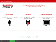 Tablet Screenshot of humanizedleadership.com